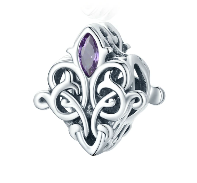 Fleur-de-lis Charm | CZ