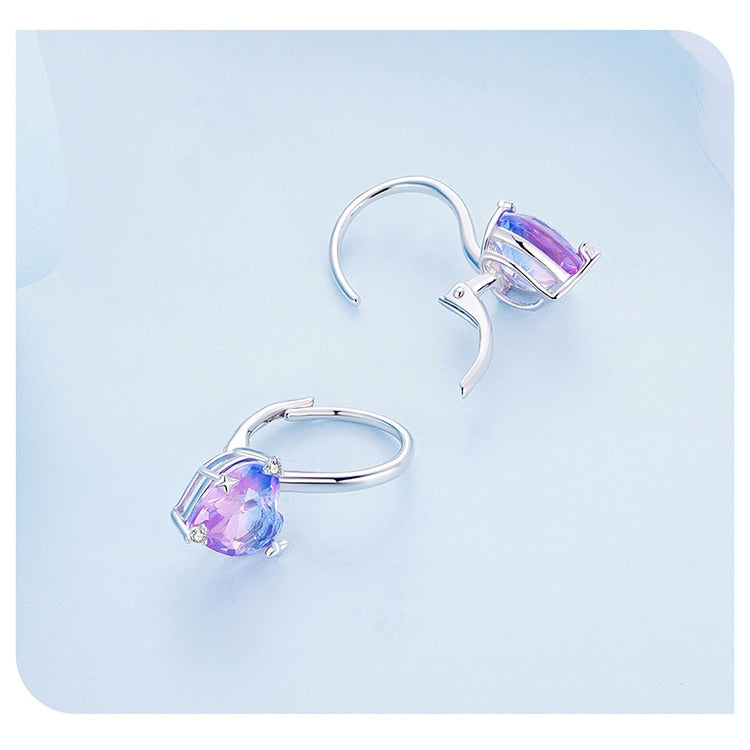 Heart Drop Earrings | CZ