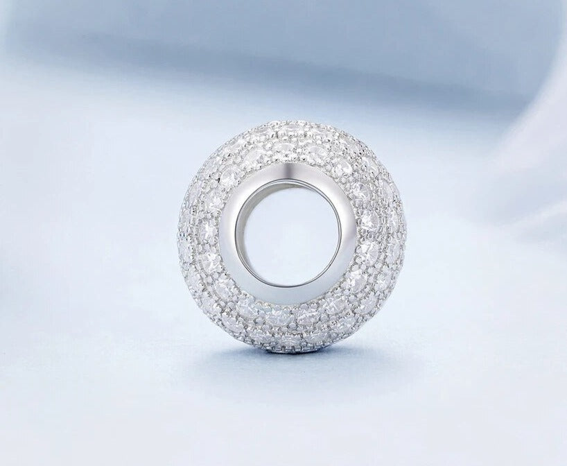 Contemporary Round Charm | CZ