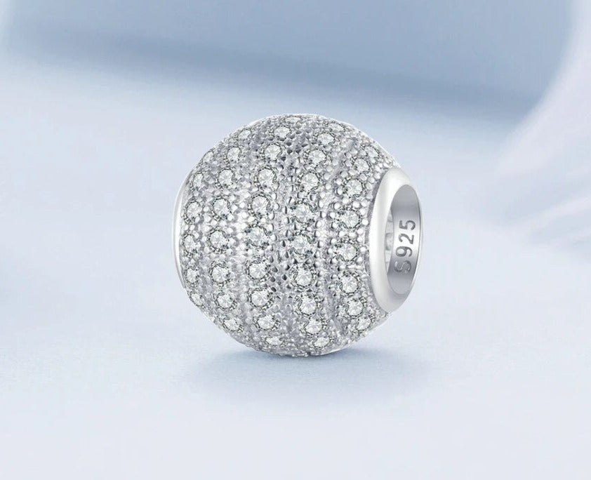 Contemporary Round Charm | CZ