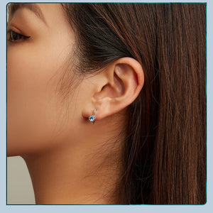Simple Azure Earrings