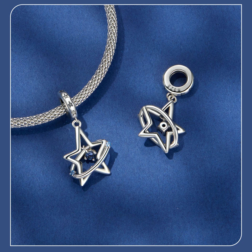 Star & Galaxy Dangle Charm | CZ