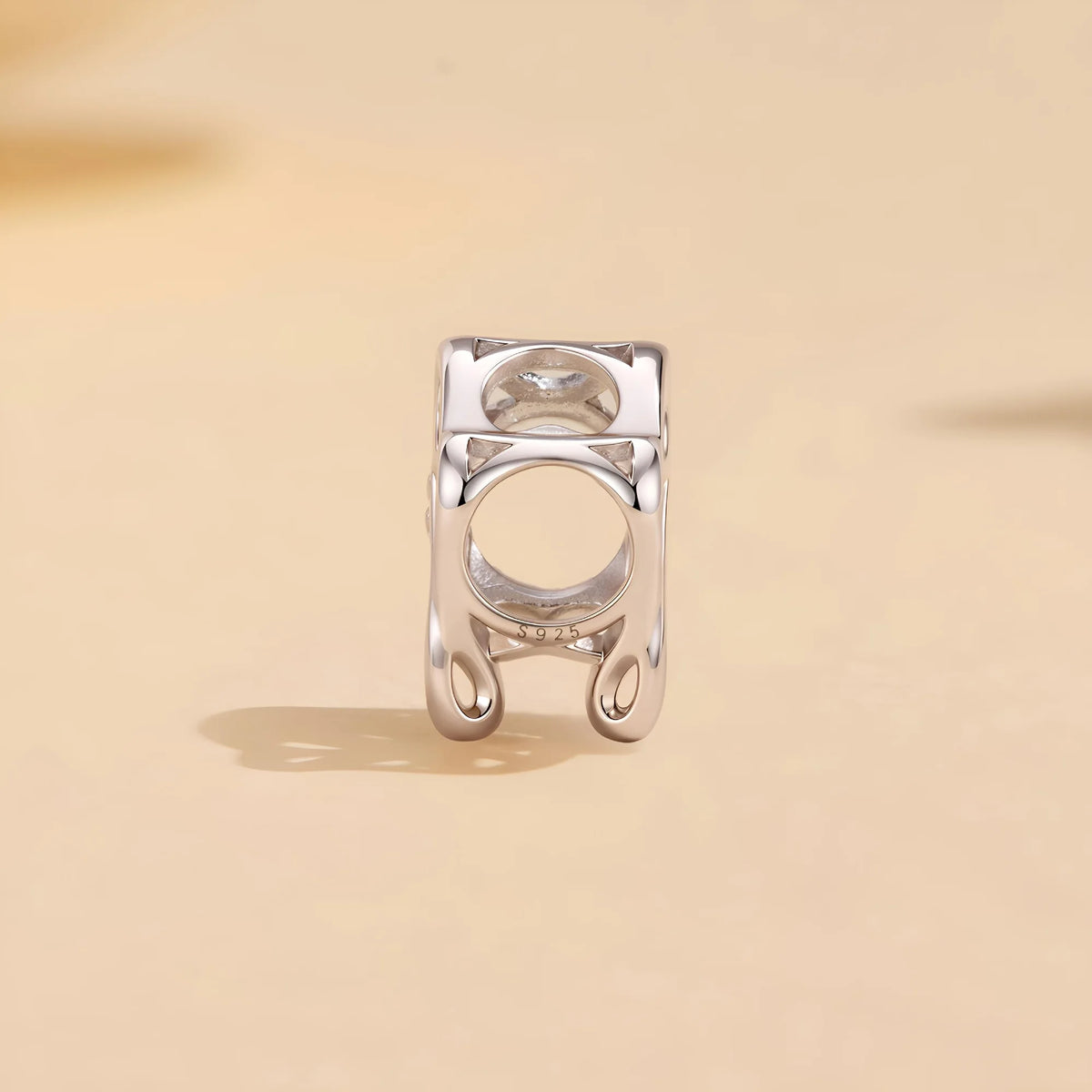 Angel Winged Heart Cross Charm | GP CZ