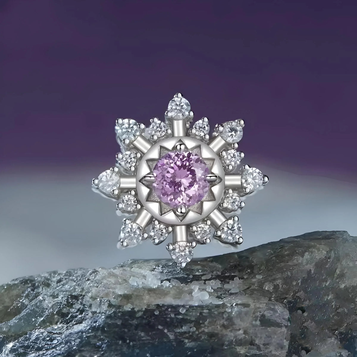 Snowflake Sparkle Charm | CZ