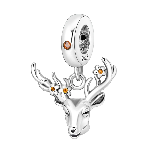 Stag Dangle Charm | CZ