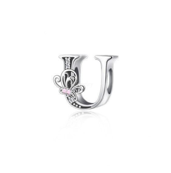 BUTTERFLY ALPHABET A - Z CHARMS | CZ