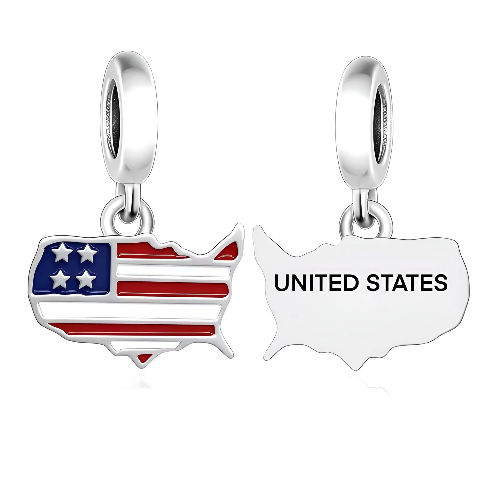 American flag design with 'UNITED STATES' text, on a white background.
