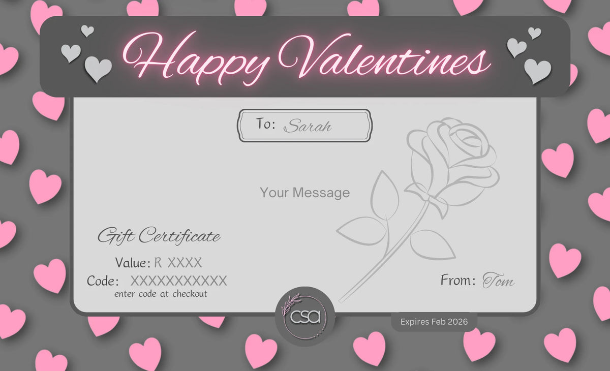 Valentines Gift Certficate | Grey