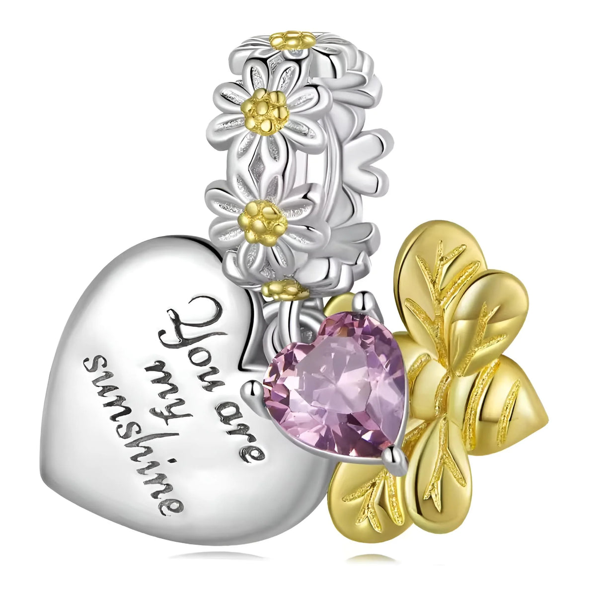 "You Are My Sunshine" Dangle Charm | GP CZ