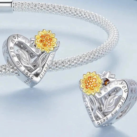 Celebrate your special bond with this enchanting "You Are My Best Friend" Heart Charm. This exquisite charm features a radiant gold-plated finish, adding a touch of elegance and warmth. Adorned with sparkling cubic zirconia, it shines beautifully and makes a perfect gift for your closest friend.