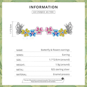 Floral Butterfly Earrings | CZ EN