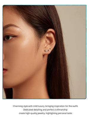 3 Star Earrings