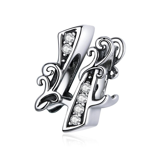 Number 10 charm sterling silver on sale