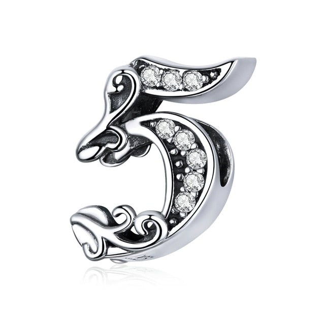Pandora Compatible Numbers 1 10 Charms CZ for only R 285.00 from CharmSA Quality 925 Sterling Silver jewellery CSAC1418 1