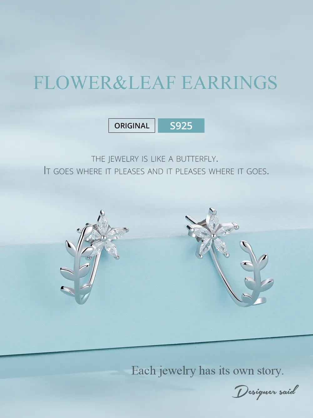 Floral Earrings | CZ