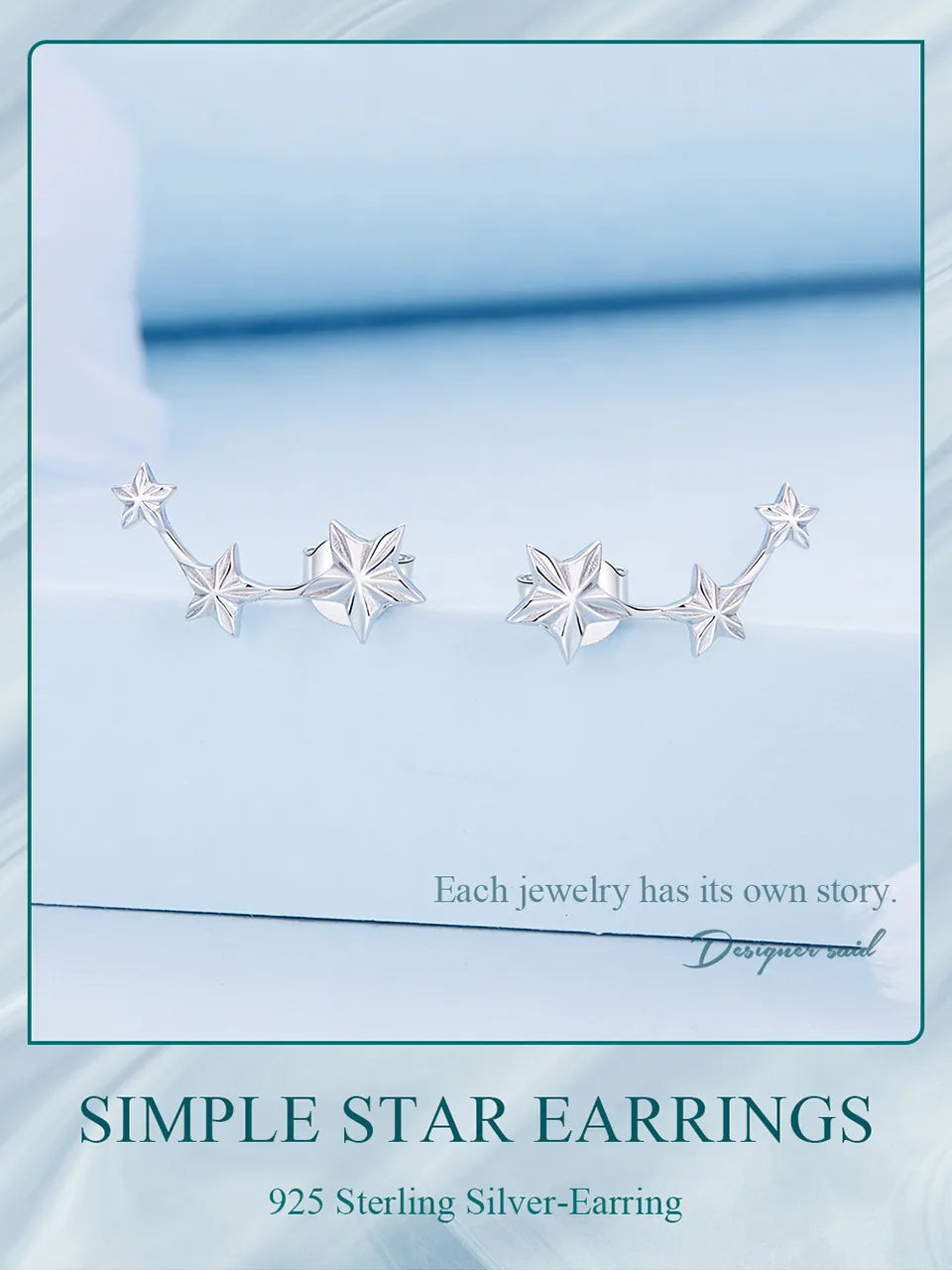 3 Star Earrings