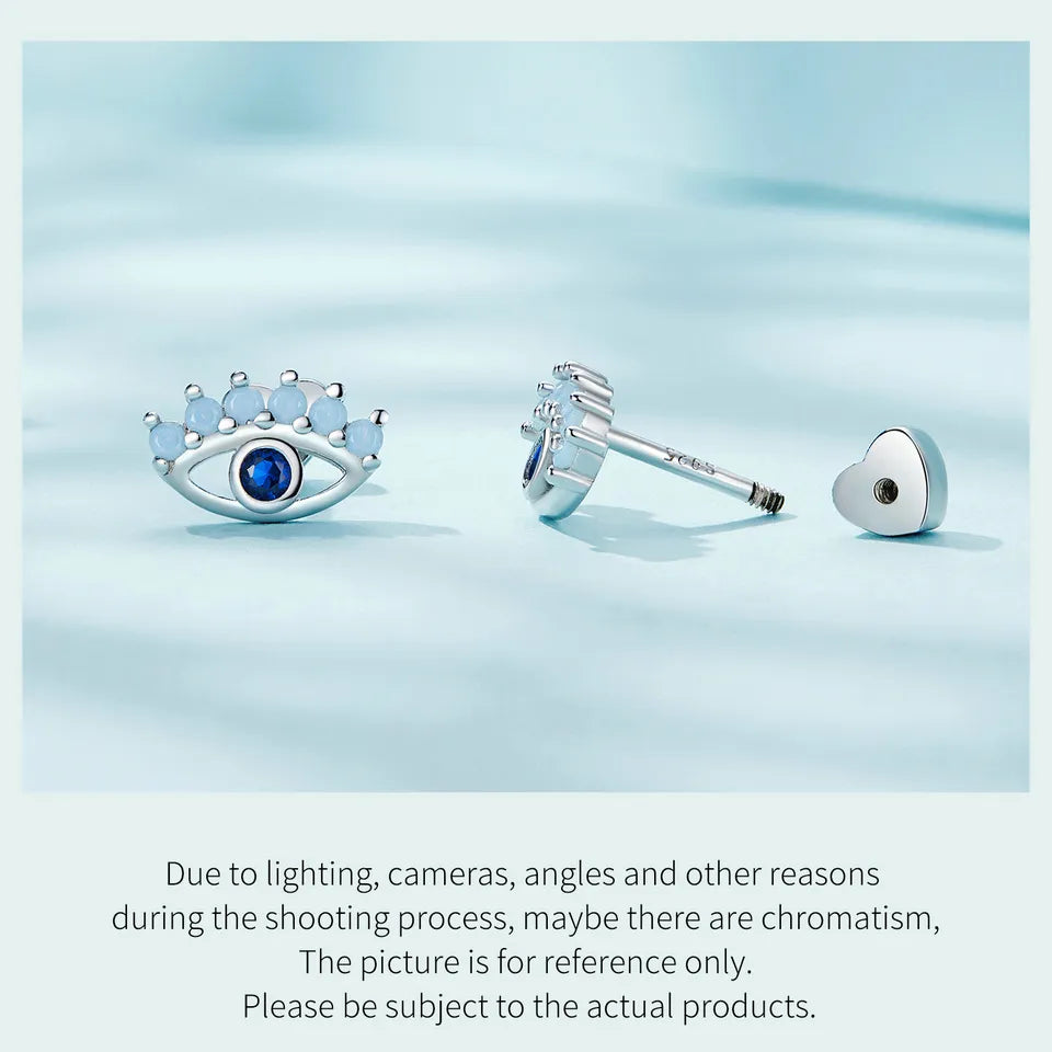 Evil Eye Stud Earrings | CZ