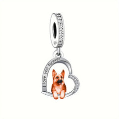 CharmSA German Shepherd Dangle Charm Fits Pandora