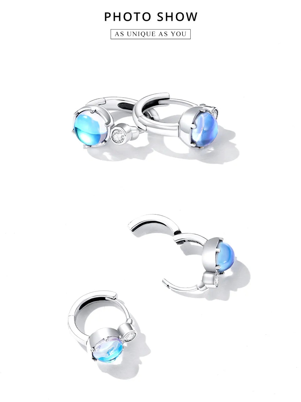 Beautiful Moonstone Earrings | CZ