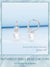 Butterfly & Pearl Hoop Earrings | CZ