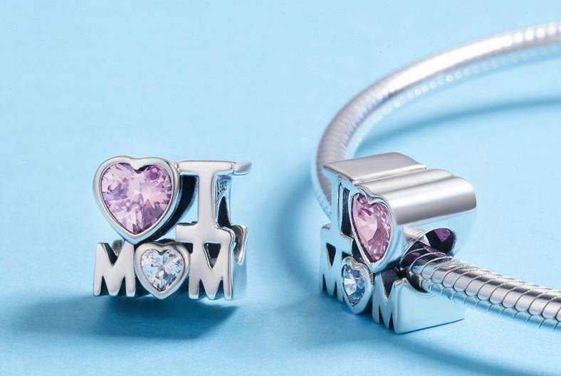 I Love Mom Charm | CZ