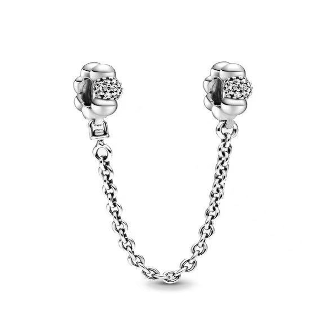 Dazzling Ball Safety Chain | CZ