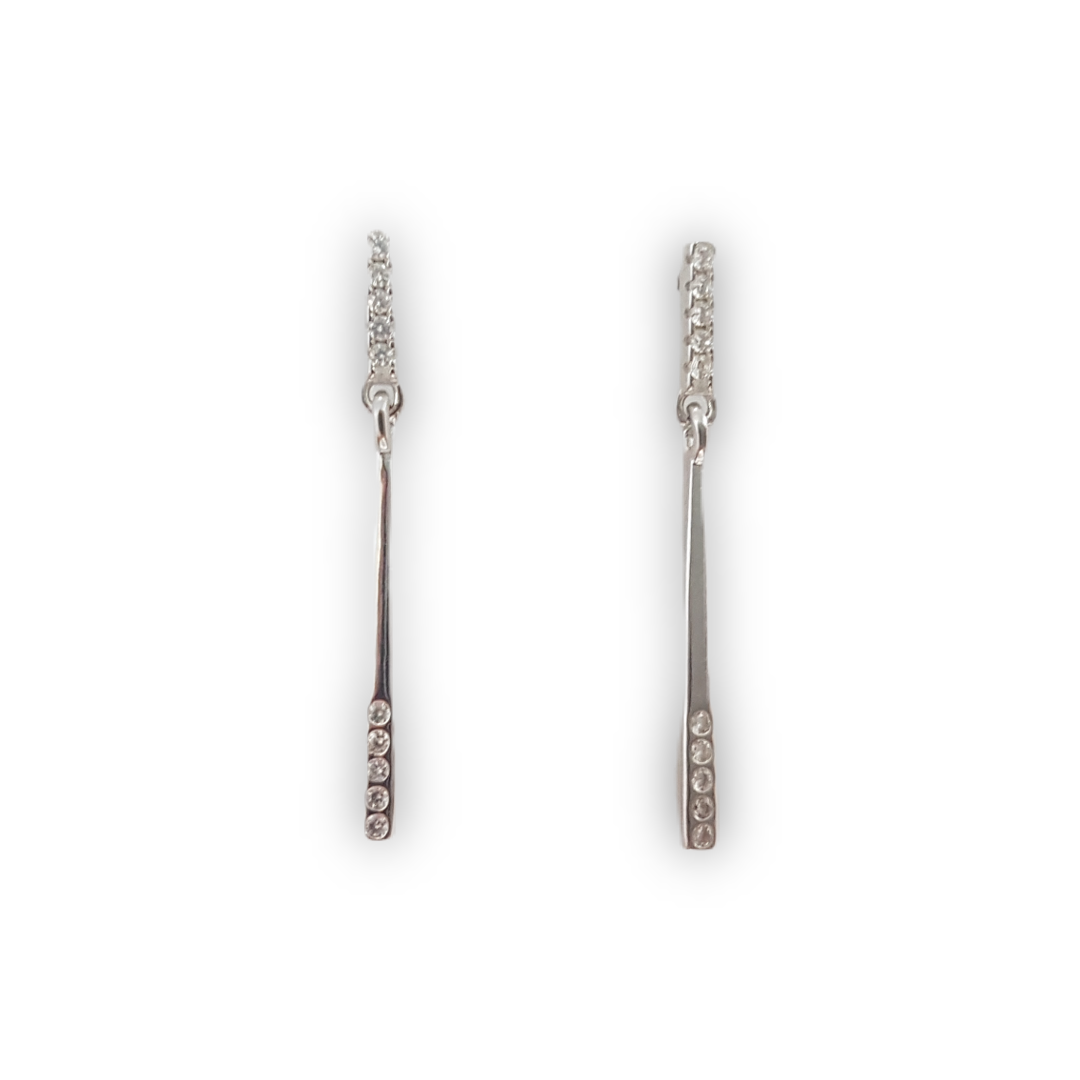 Bar Earrings | CZ