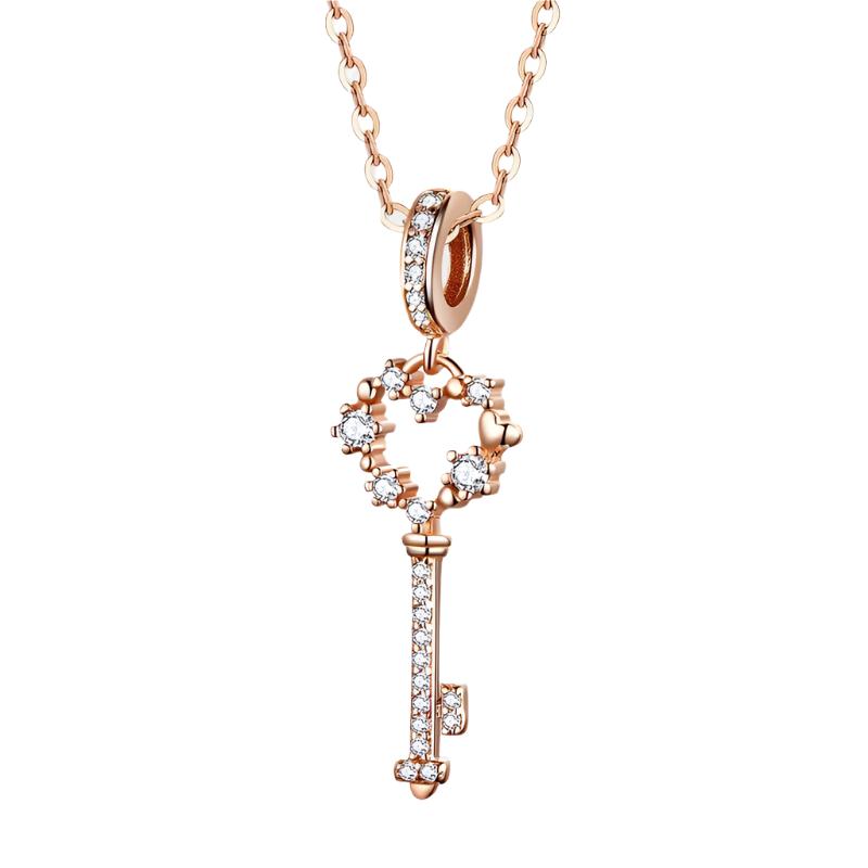 Celebrate your 21st birthday with this Sterling Silver 21st Key Dangle Charm. The intricate design and sparkling cubic zirconia stones make it a beautiful addition to any charm bracelet.