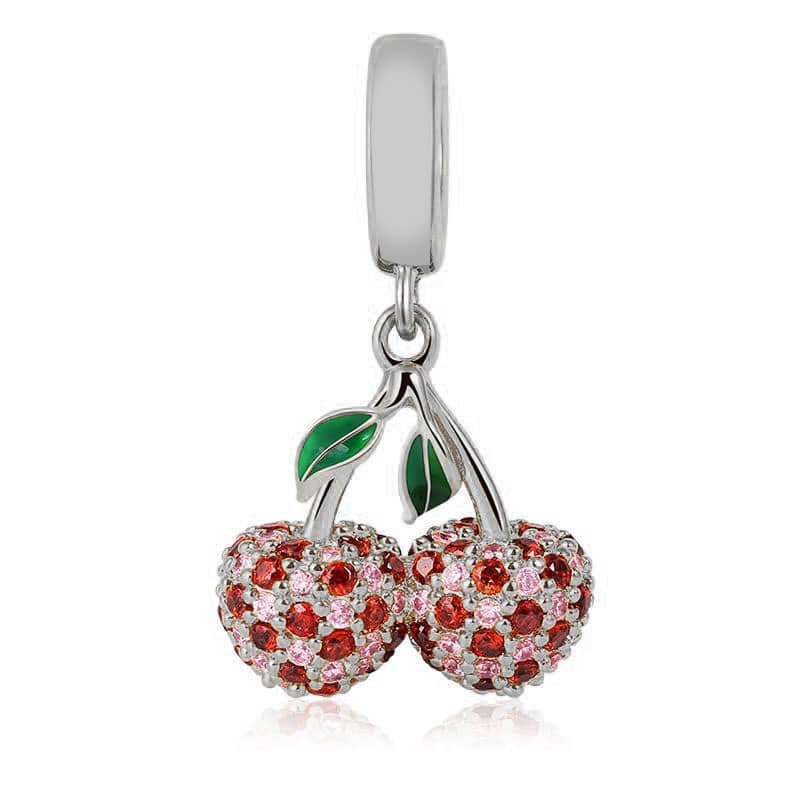 Cherry Dangle Charm | CZ