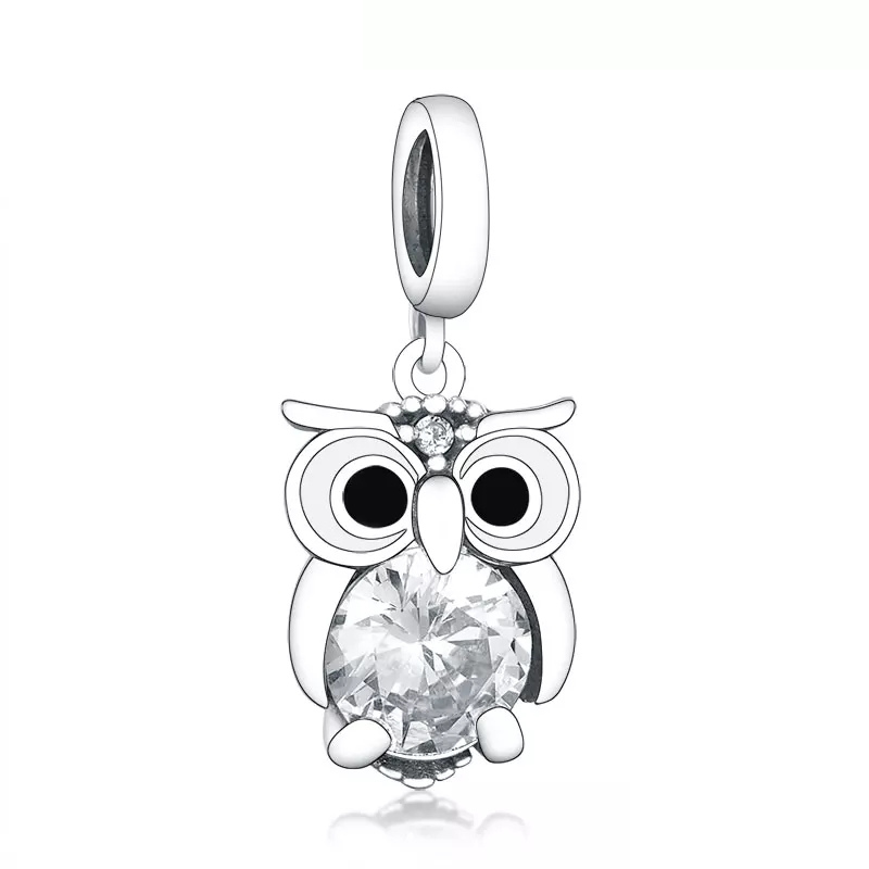 Owl Dangle Charm | CZ