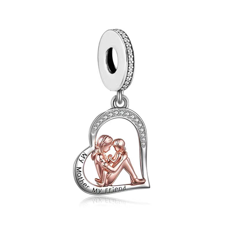 My Mother, My Friend Dangle Charm | RGP CZ