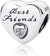 "Best Friends" Heart Charm | CZ