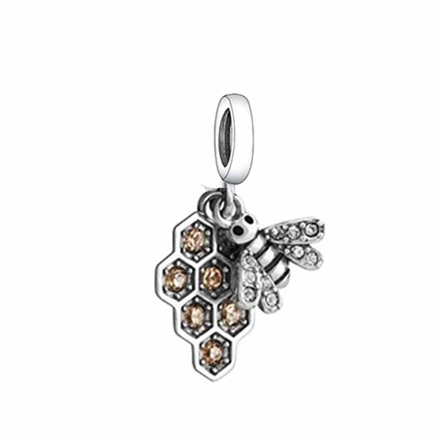 Honey Bee Dangle Charm | CZ