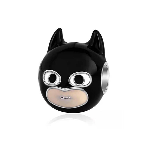 CharmSA Batman Face Charm Fits Pandora Bracelets Sterling