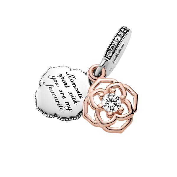 Two-Tone Moments Dangle Charm | RGP CZ