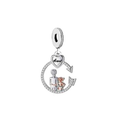 Petite Aunt-Niece Bond Dangle Charm | RGP CZ