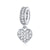 Petite Dazzling Heart Dangle Charm | CZ