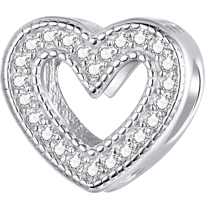 Dazzling Heart Charm | CZ