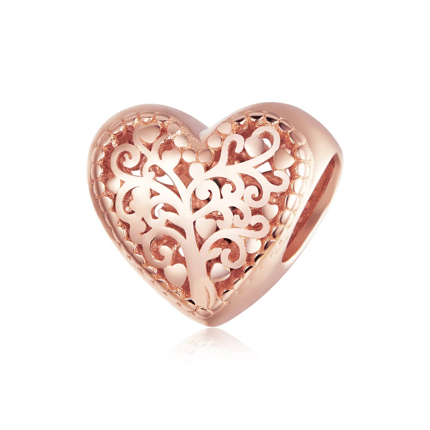 Tree of Life Patterned Heart Charm | RGP