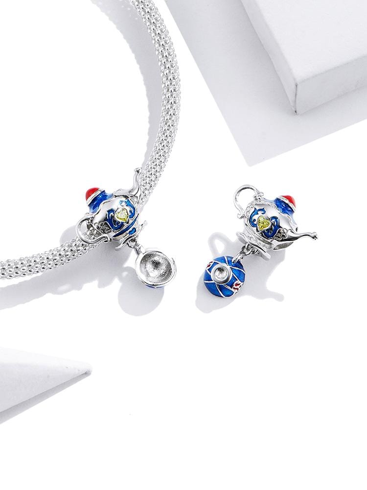 Tea Set Dangle Charm | CZ EN