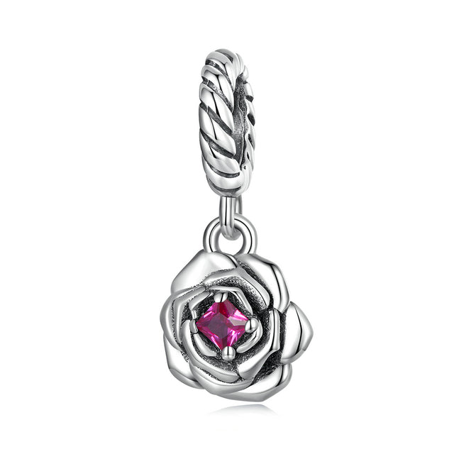Petite Rose Dangle Charm | CZ