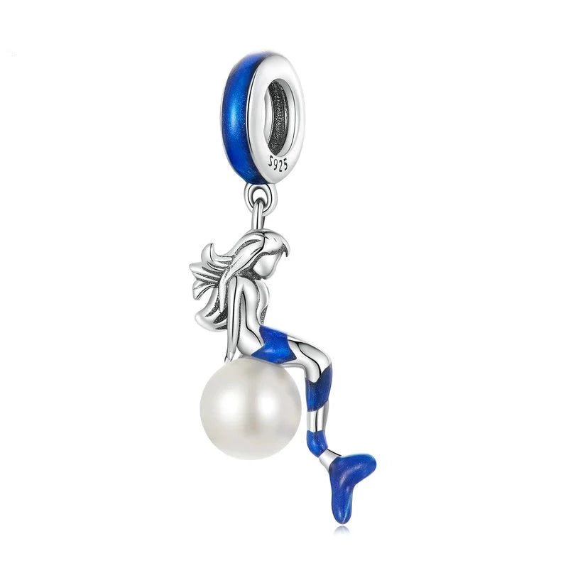 Mermaid &amp; Pearl Dangle Charm | EN