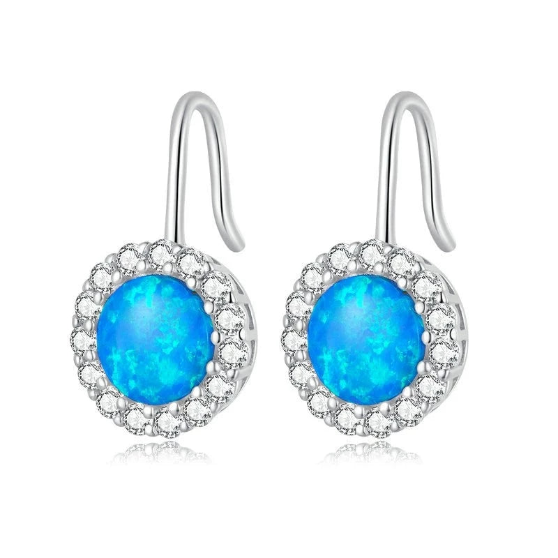 14k Blue Opal Earrings – Mettle by Abby