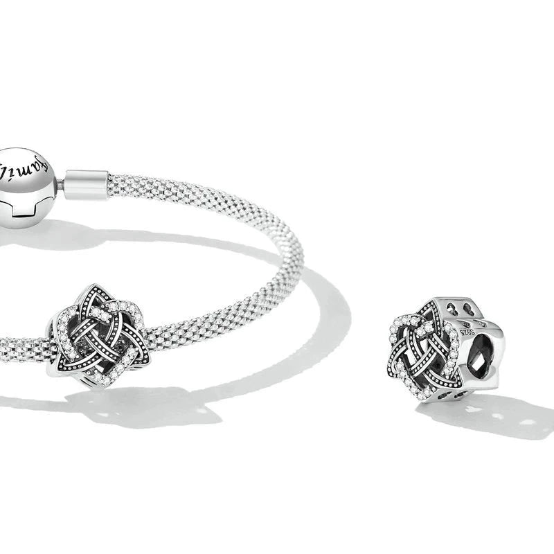 Celtic Knot Heart Charm | CZ