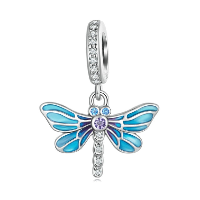 Dragonfly Dangle Charm | CZ EN