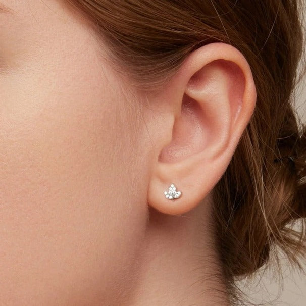 Petite Maple Leaves Stud Earrings