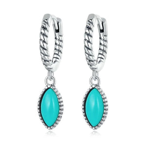 Marquise Turquoise Drop Earrings