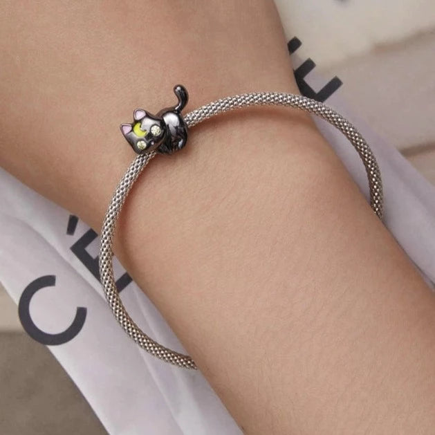 Moon Cat Charm | CZ EN
