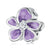 Purple Flower Charm | CZ EN