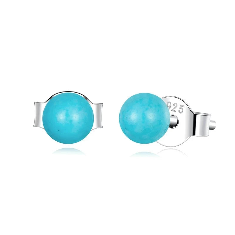 Blue Stud Earrings